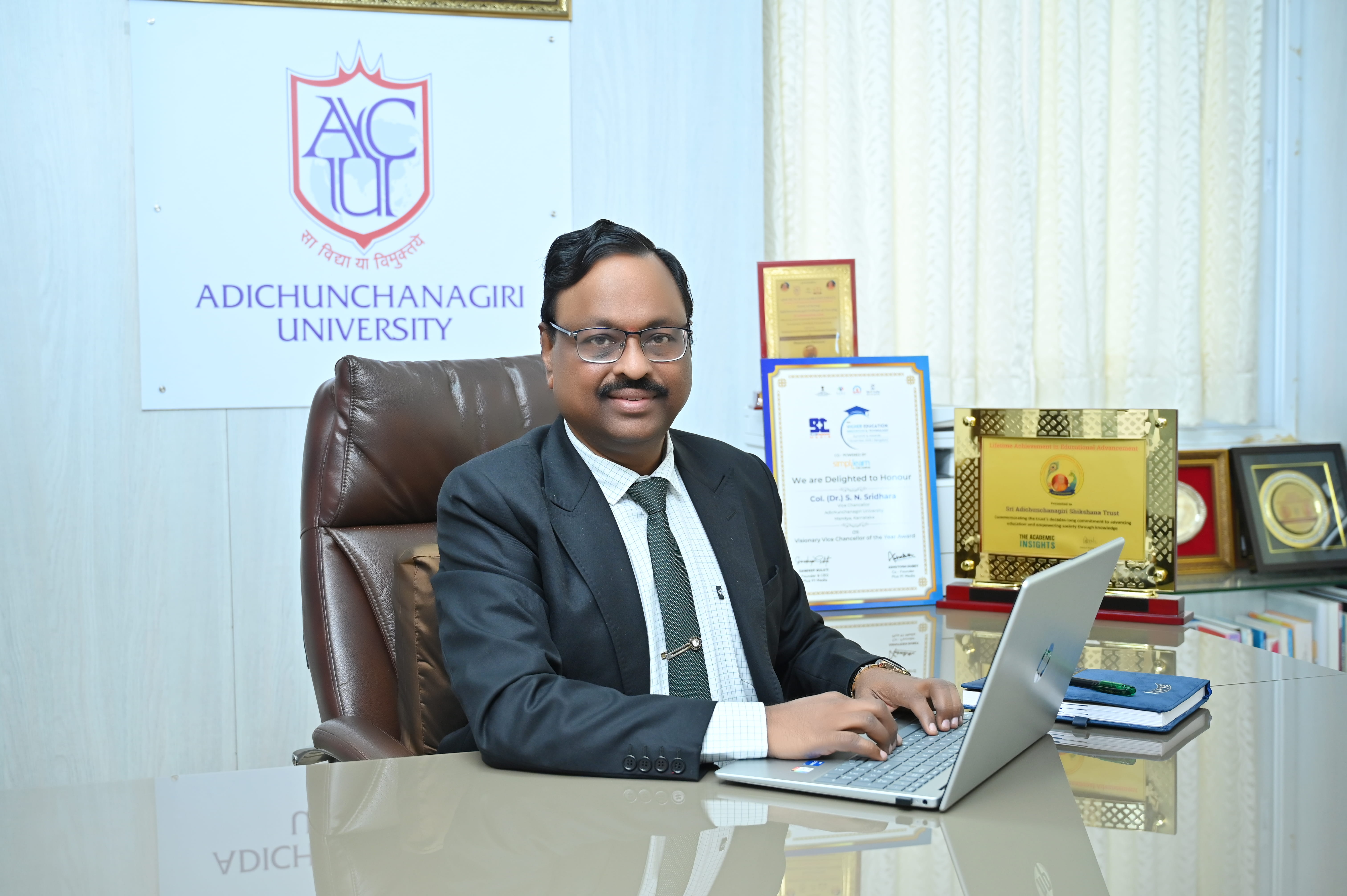 Col. Dr S.N. Sridhara — Vice Chancellor, Adichunchanagiri University
