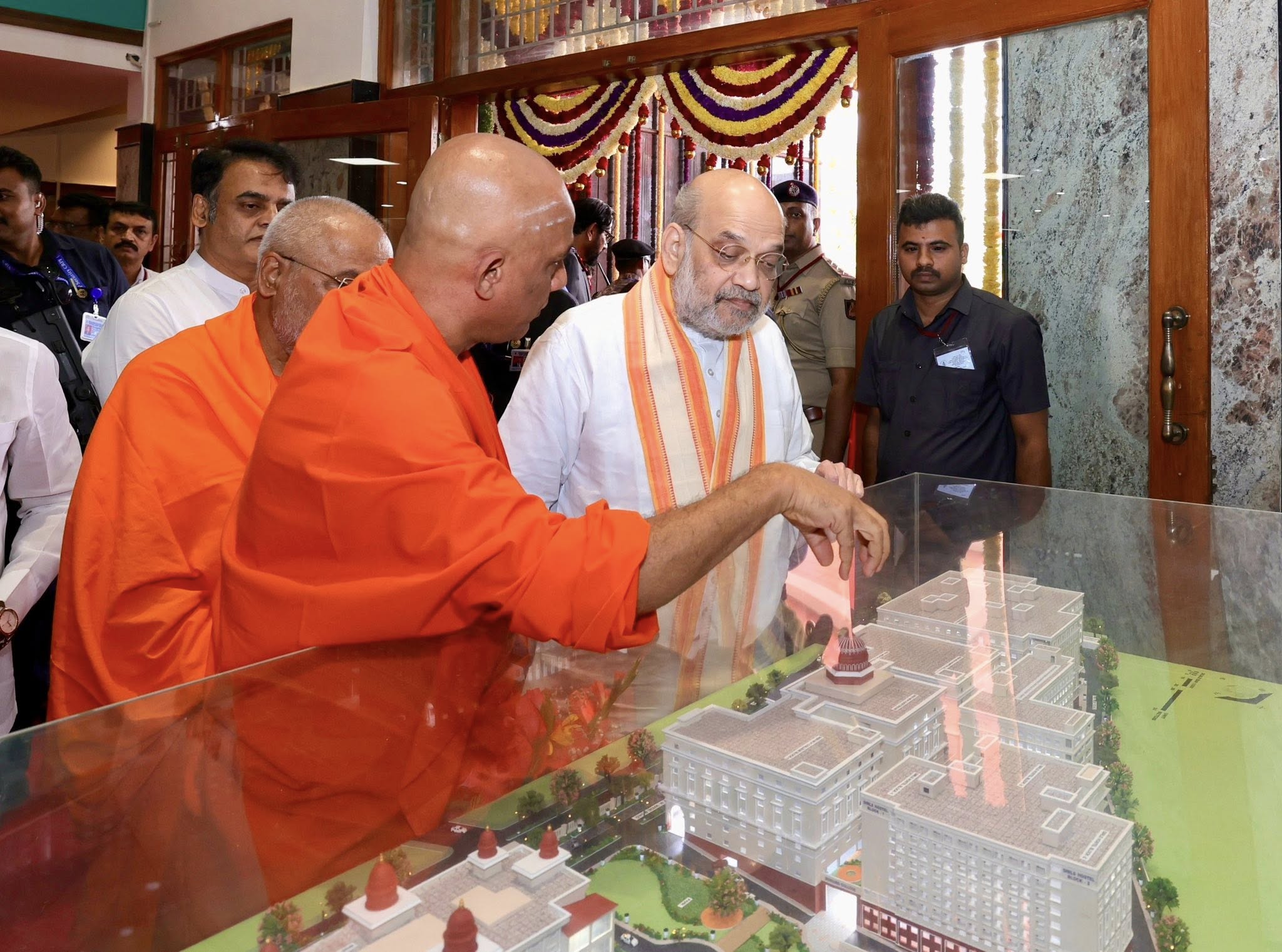 Adichunchanagiri University Bengaluru Campus inauguration ceremony — His Holiness on stage
