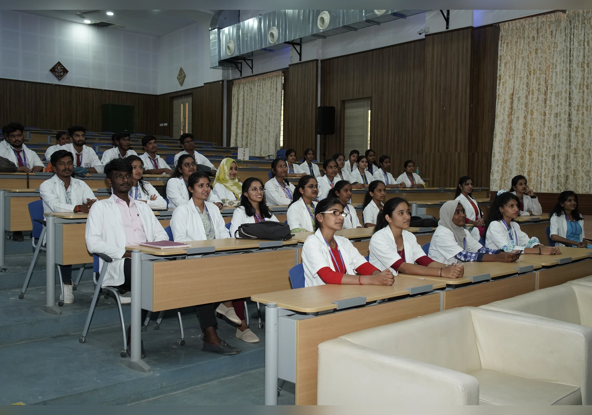 D.Pharm students in pharmacy lab at SACP
